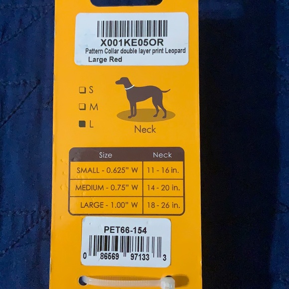 (L) Friends Forever Pattern Dog Collar - Picture 5 of 5